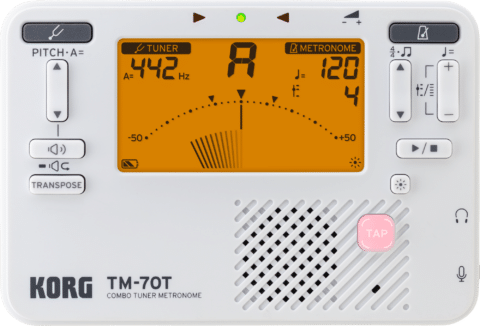 Korg Metronom Stimmgerät TM-70 weiß bei Musik-Dinge Wien