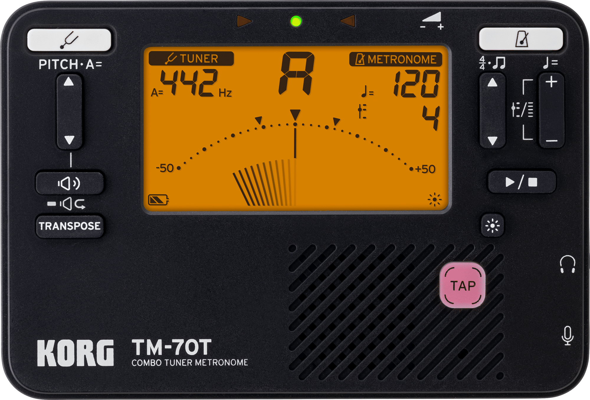 KORG Metronom Stimmgerät TM-70 schwarz bei Musik-Dinge Wien