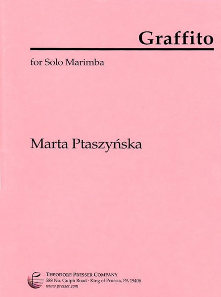 Ptaszynska Graffito For Solo Marimba bei Musik-Dinge Wien