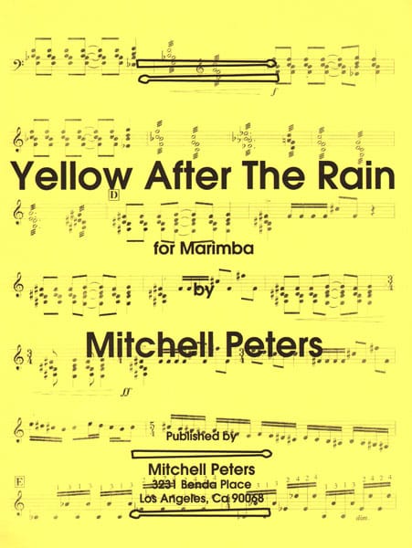 Mitchell Peters Yellow After the Rain bei Musik-Dinge Wien