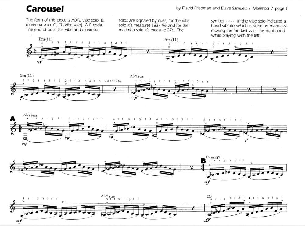 Friedman, David/Samuels, Dave: Carousel bei Musik-Dinge Wien