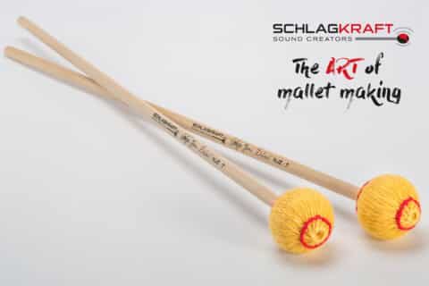 Schlagkraft Marimba Mallets NJZ-7 Canary Strong Cut - Zedernstiel bei Musik-Dinge Wien