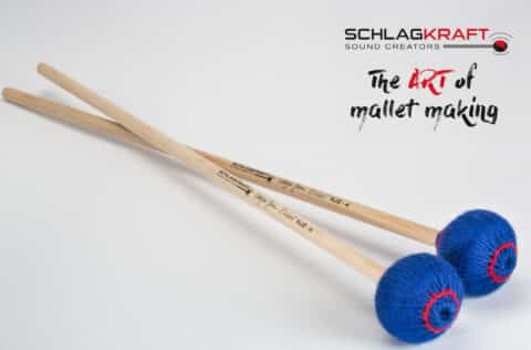 Schlagkraft Marimba Mallets NJZ-4 Blue Strong General - Zedernstiel bei Musik-Dinge Wien