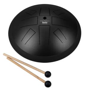 Sela Melody Tongue Drum 10“ A Hirajōshi Black bei Musik-Dinge Wien