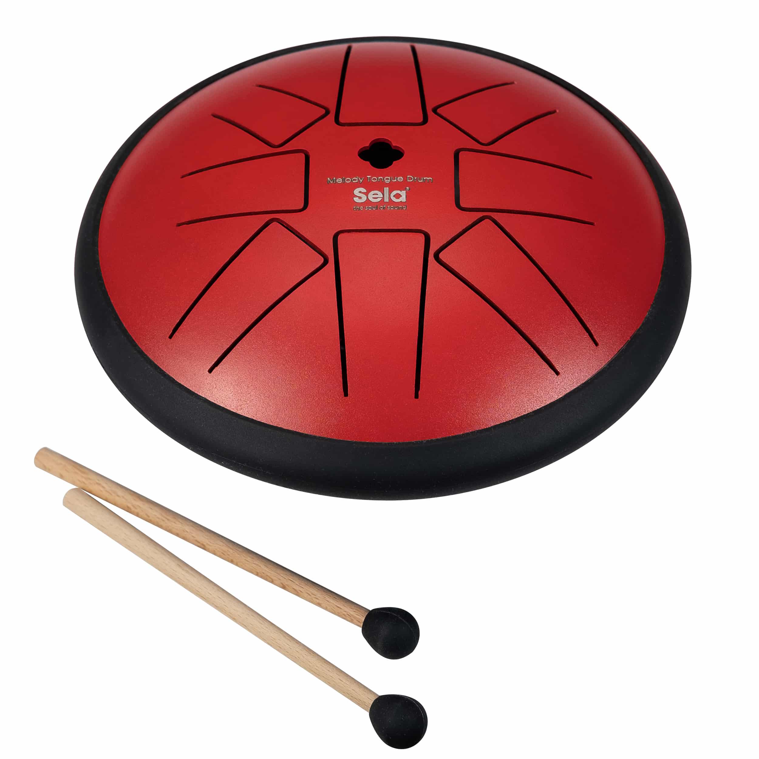 Sela Melody Tongue Drum 6“ F Minor Pentatonic Red bei Musik-Dinge Wien