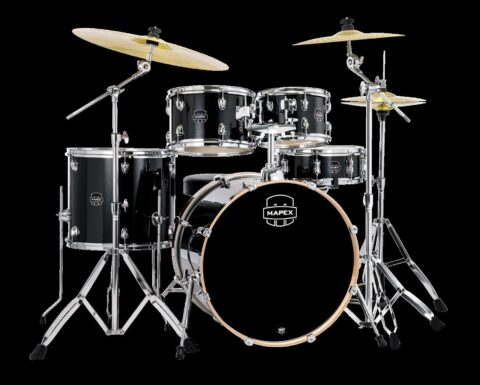 Mapex Drumset Venus Fusion Black Galaxy Sparkle VH ohne Becken bei Musik-Dinge Wien