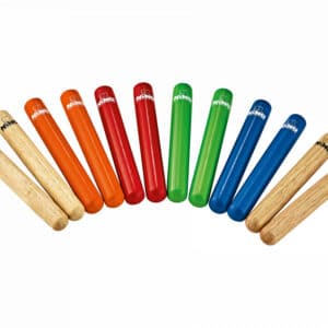 Meinl Nino Percussion Claves Multi-colored 6 Pairs bei Musik-Dinge Wien