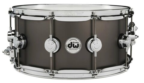 Drum Workshop Collectors Snare drum Satin Black over Brass 14x6,5 bei Musik-Dinge Wien