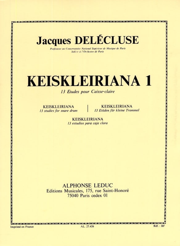Jacques Delécluse Keiskleiriana 1 bei Musik-Dinge Wien