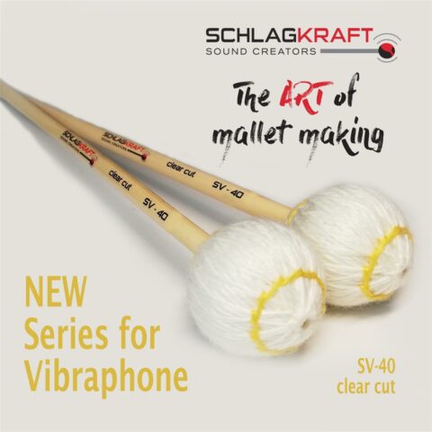 Schlagkraft Vibraphone Mallets SV-40 Contemporary Series Clear Cut Ensemble Rattan bei Musik-Dinge Wien