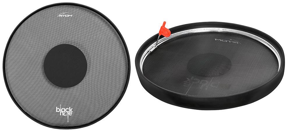 Rtom BLKHOL18 Black Hole 18 inch Tom_BD Practice Pad