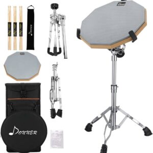 Donner Drum Practice Pad mit Snare Drum Ständer bei Musik-Dinge Wien
