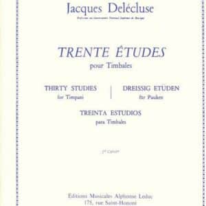 Jacques Delecluse: 30 Etudes Vol. 2 pour timbales bei Musik-Dinge Wien