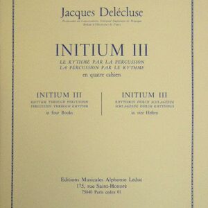 Jacques Delecluse Initium III bei Musik-Dinge Wien