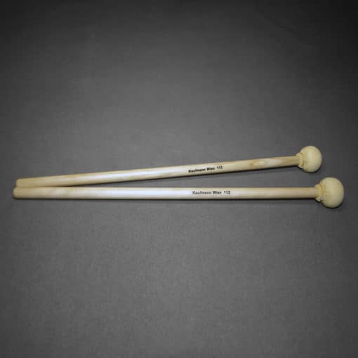Kaufmann Korkschlägel groß Leder mit Holzstiel bei Musik-Dinge Wien