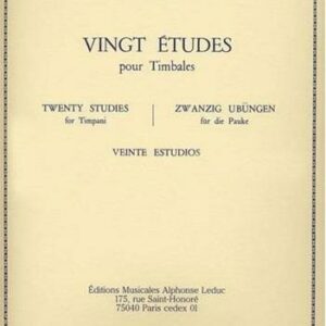 Jacques Delecluse 20 Etudes pour timbales bei Musik-Dinge Wien