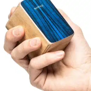 Nativo Percussion Mini Cajon Shaker Blau Musikdinge Wien Onlineshop.webp