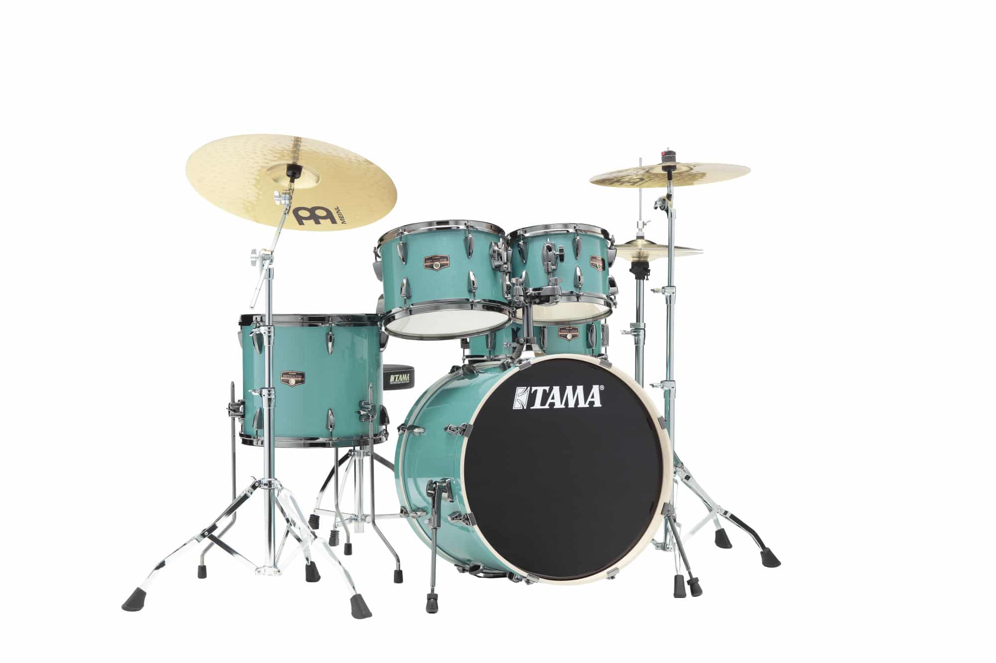 Imperialstar Drum Set 5 Teilig - Sky Blue Mist Chrome HW MEINL Cymbals HCS Cymbal Kit Stage Master Double-Braced Hardware Kit 1.jpg
