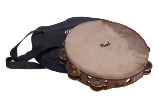 600-400_PETM1018GC-10-inch-Orchestral-Tambourine,-Mix-German-Silver-&-Beryllium-Copper-Jingles-with-Bag